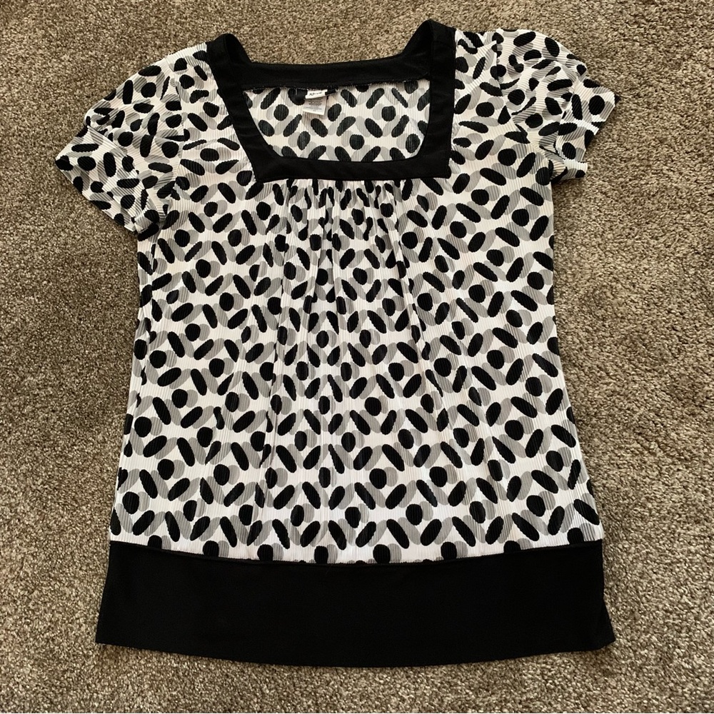 Studio 1940 Square Neck Top Blouse Medium